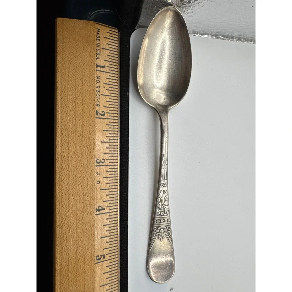 1847 Rogers Bros Lorne Silverplate 3 pc Teaspoons International Silver 1878 6in